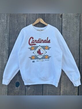 VTG 1988 MLB St. Louis Cardinals Crewneck Fan Sweatshirt Large FTL
